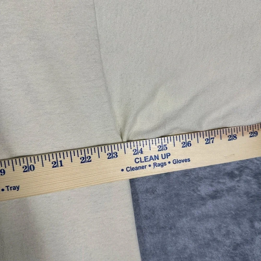 VINTAGE 90s Myrtle Beach Club Puff Print T-Shirt Mens XXL Cream‎ Made in USA